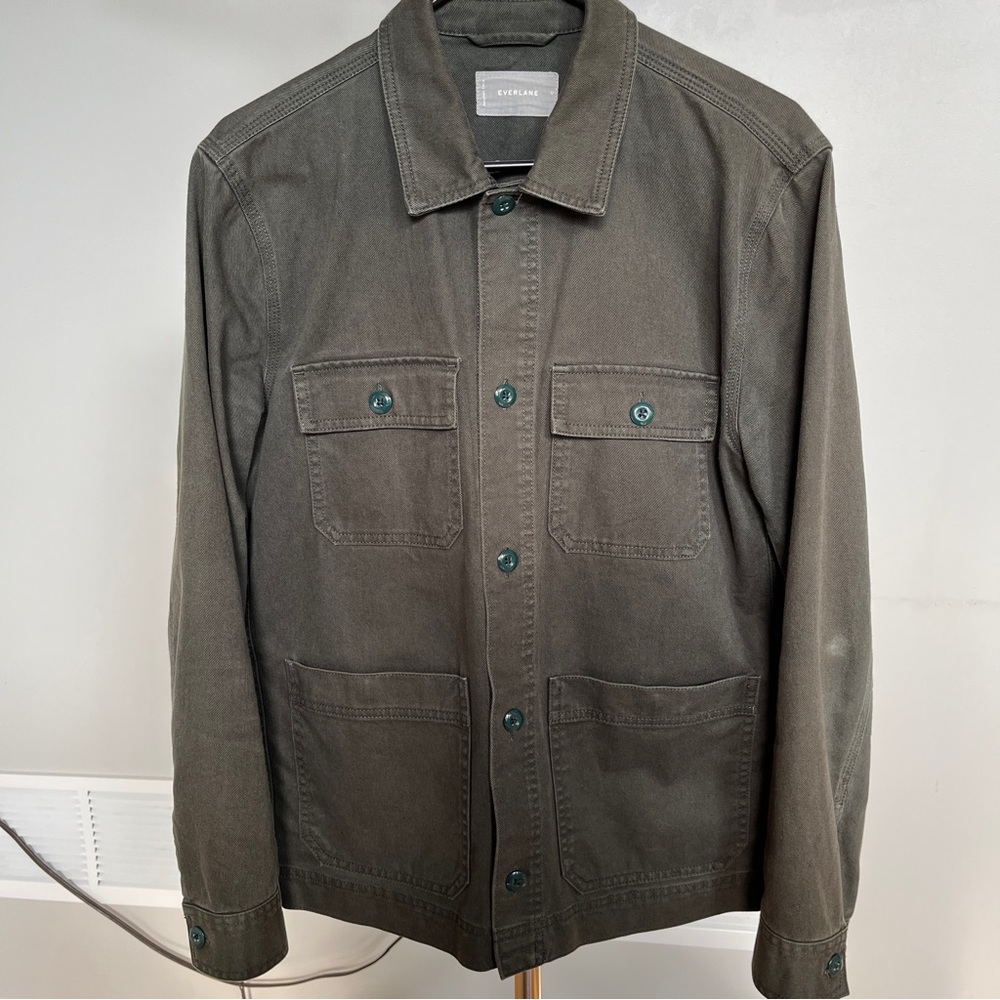 Everlane Chore Coat in Forest